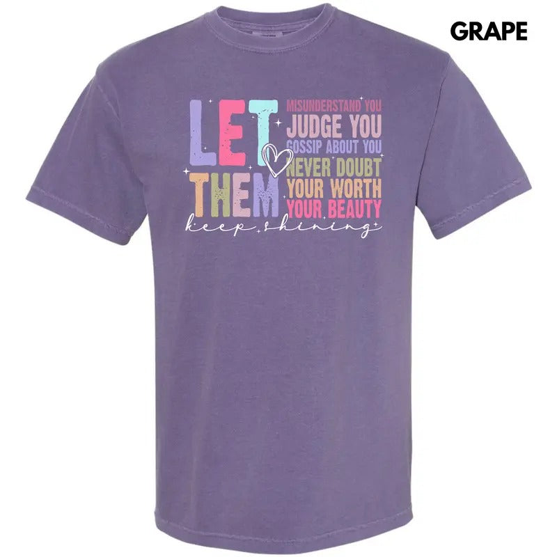 Colorful Let Them Comfort Colors 'NLB' T-Shirts, Hoodie, Sweatshirt