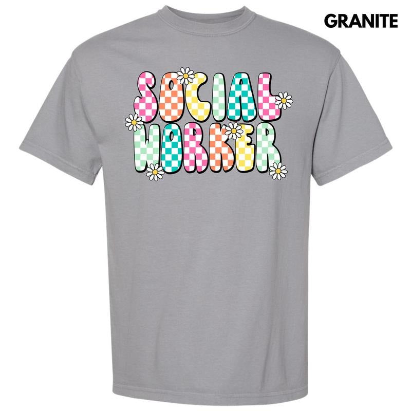 Colorful Social Worker Comfort Colors 'NLB' T-Shirts, Hoodie, Sweatshirt