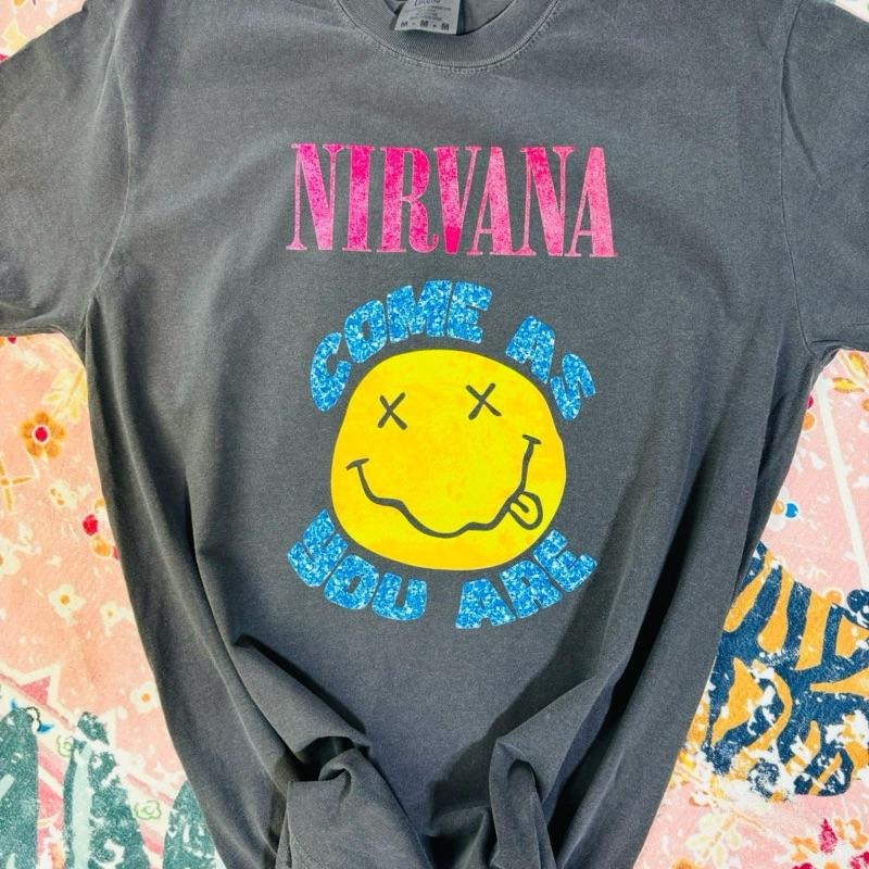 Come as you are band graphic T shirt  | Pepper comfort colors T shirt Hoodie Sweatshirt | PrintMintTees.com