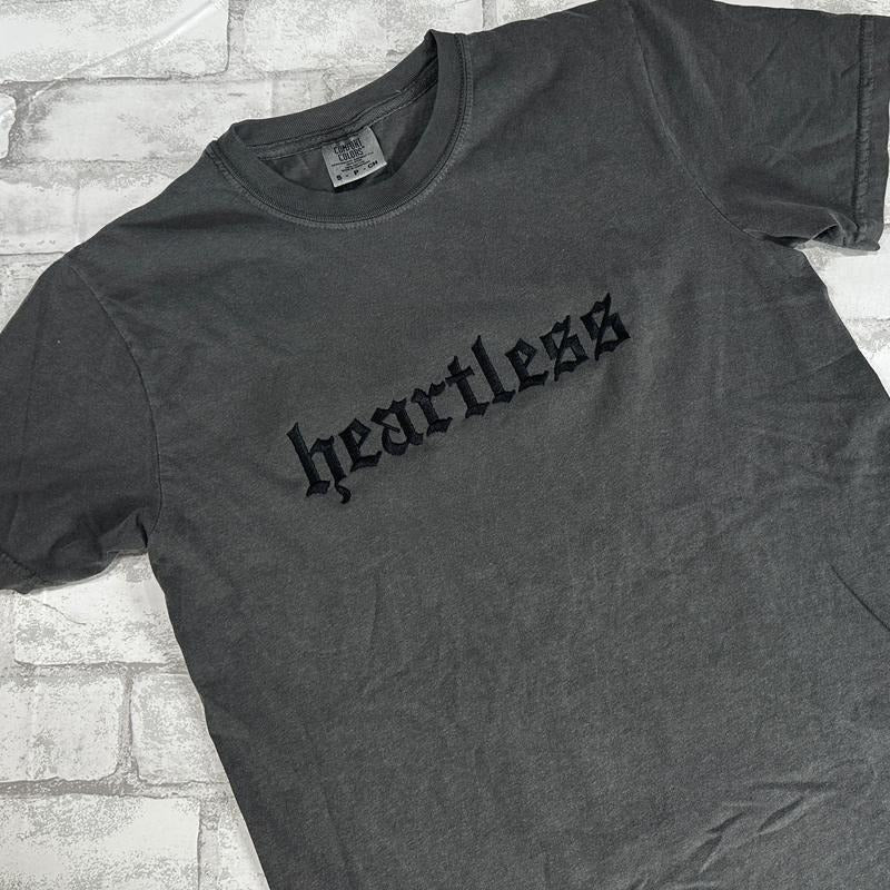 Comfort Colors - Heartless Embroidered T-shirt Hoodie Sweatshirt | PrintMintTees.com