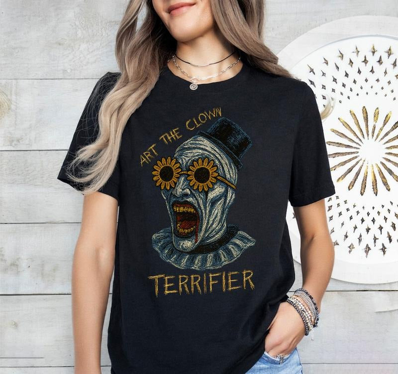 [Comfort Colors] Art The Clown Shirts, Retro Halloween Shirts, Horror Graphic Tee, Trending Graphic Shirts Hoodie Sweatshirt