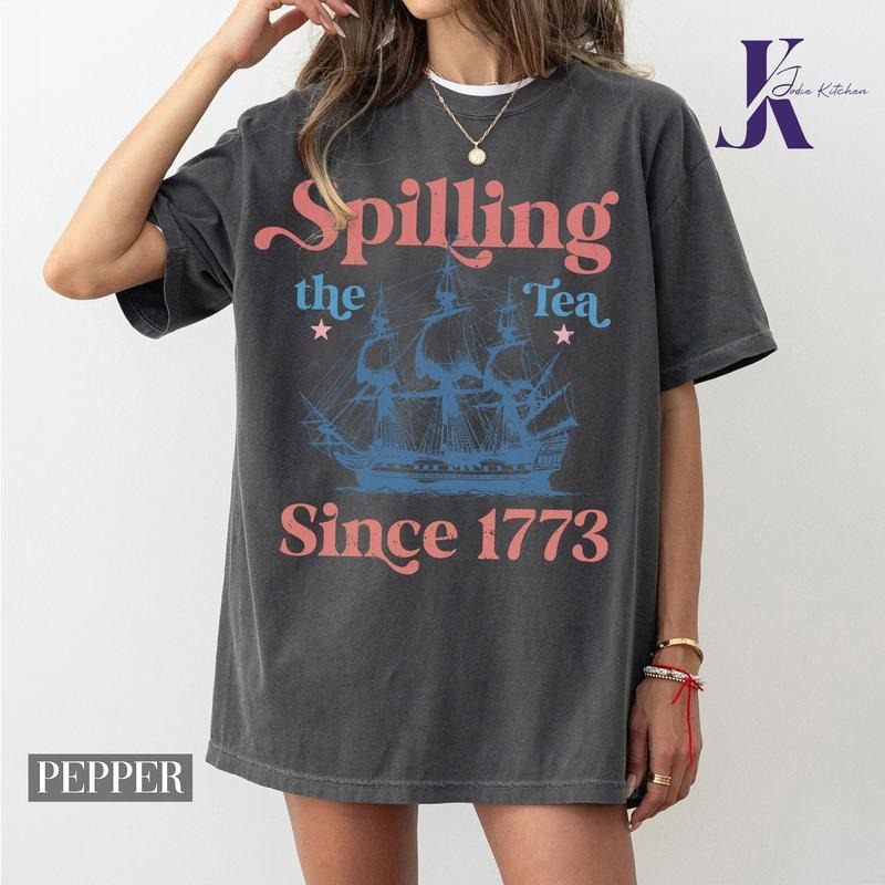 Comfort Colors 4th of July Shirt, Fourth of July T-Shirt, USA Shirt, Independence Day, American Patriotic Shirt, Memorial...