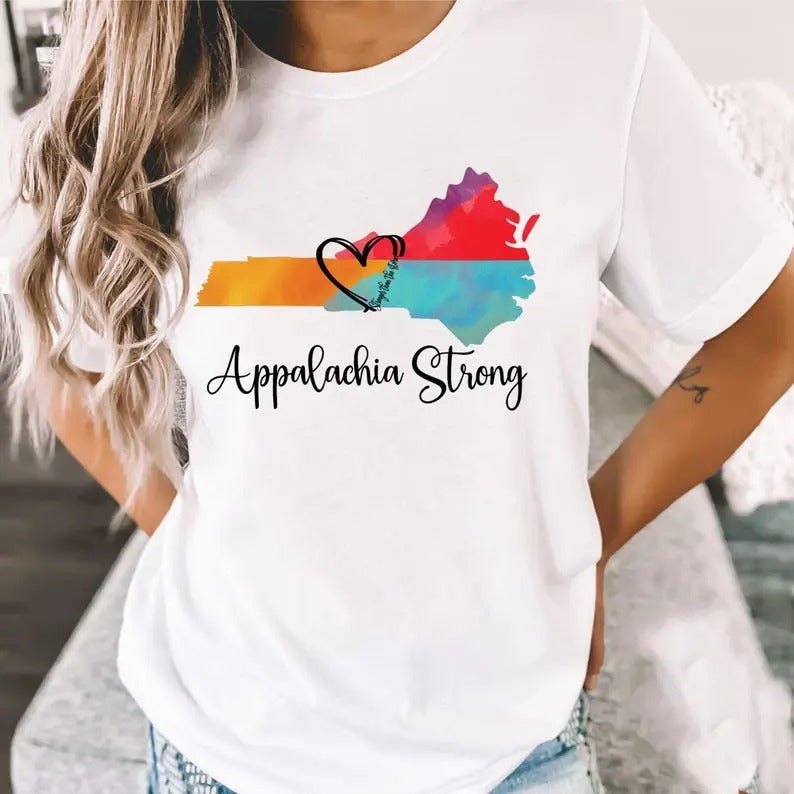 Comfort Colors Appalachia Strong - Hurricane Helene Disaster Relief T Shirt Hoodie Sweatshirt | PrintMintTees.com