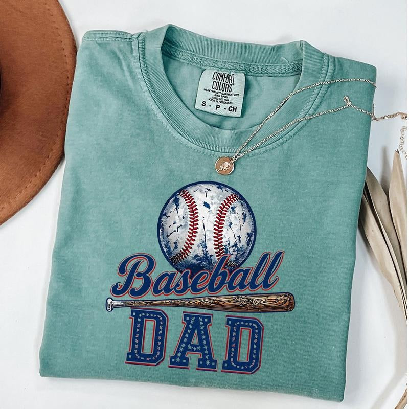 Comfort Colors Baseball Dad Shirt, Fathers Day Gift, New Dad Shirt, Game Day T-Shirt, Gift for Dad Shirt Hoodie Sweatshirt