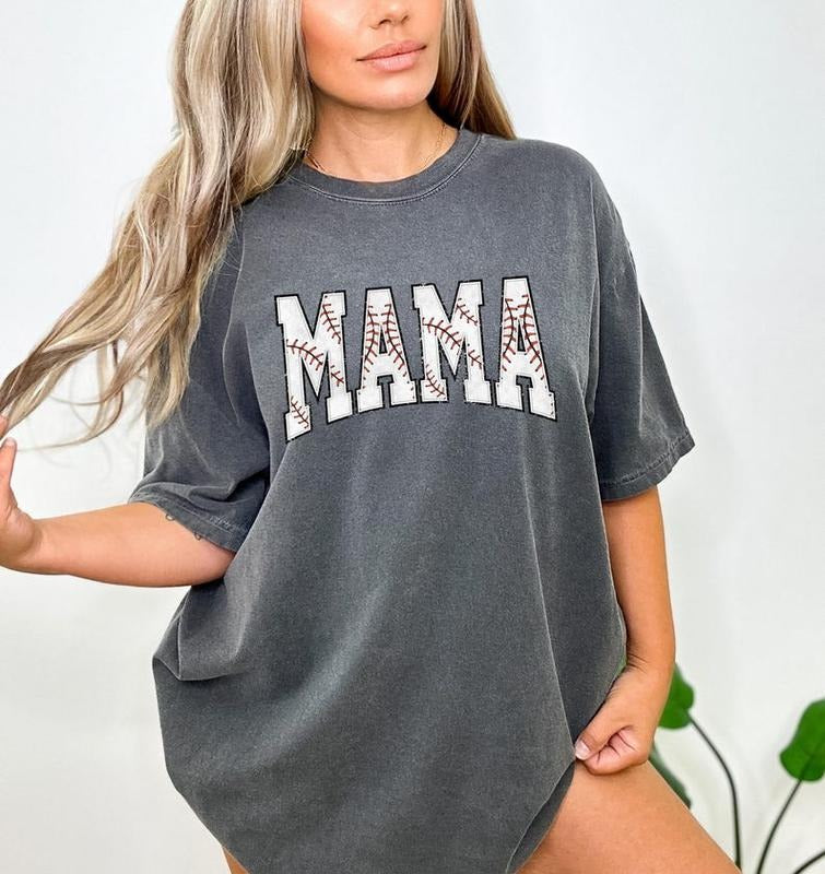 Comfort Colors Baseball Mama Shirt, Mothers day Gift For Baseball Mom, Gift For Baseball Lover Mom Shirt Hoodie Sweatshirt