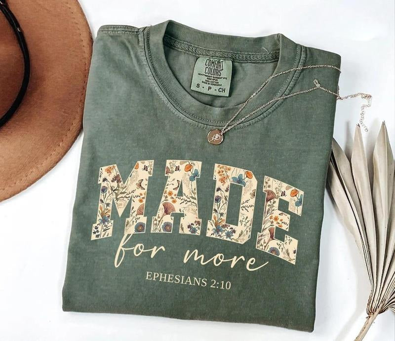 Comfort Colors Bible Verse Shirt, Cute Christian Shirt For Women ,Jesus Shirt, Christian Gift, Christian Christmas Shirt...