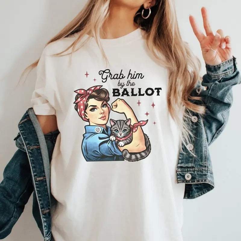 Comfort Colors Childless Cat Lady Election 2024 Shirt Feminist Cat Lady Anti Fascist Shirt Burn Patriarchy Kamala Harris President Shirt T-Shirts, Hoodie, Sweatshirt