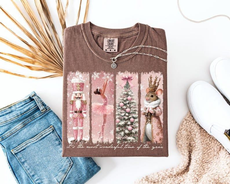 Comfort Colors Christmas Time Tshirt, It's The Most Wonderful Time T-shirt, Christmas Nutcracker Tee, Winter Gift, Retro...