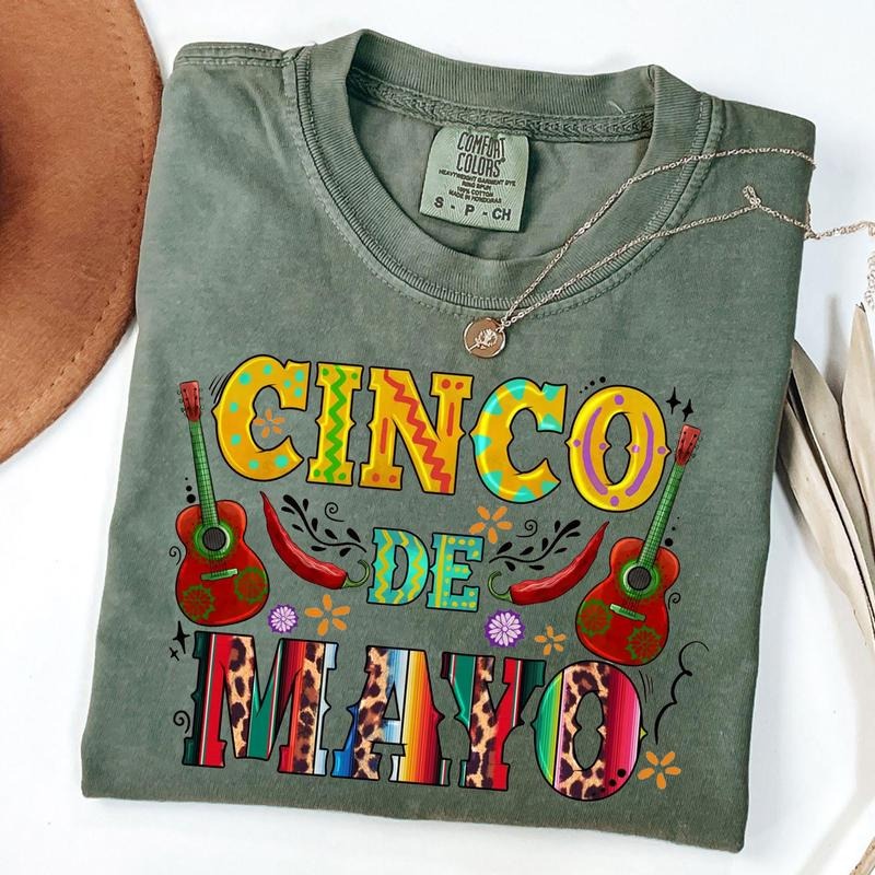 Comfort Colors Cinco De Mayo Shirt Mexican Fiesta Shirt Mexican Festival Happy Cinco De Mayo Shirt T-Shirts, Hoodie, Sweatshirt