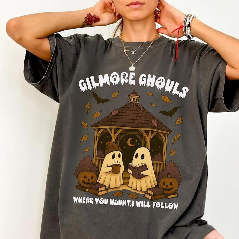 Comfort Colors Gilmore Ghouls Shirt, Where You Haunt I Will Follow Shirt, Cute Ghost Halloween Tee, Spooky Fall Shirt,...