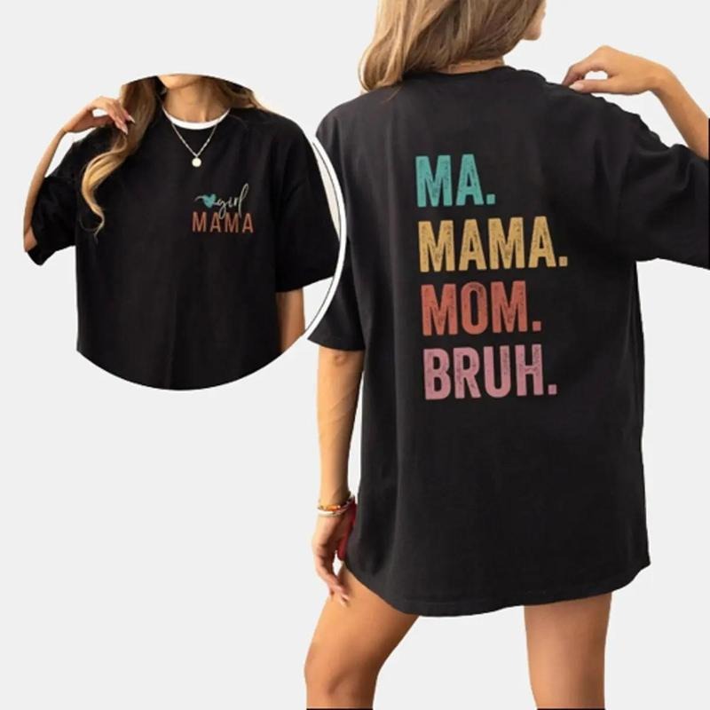 Comfort Colors Girl Mama Shirt, Girl Mom T-Shirt, Ma Mama Mom Bruh Shirt, Funny Mothers Day Shirt, Sarcastic Mom Shirt,...