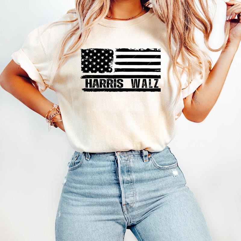 Comfort Colors Harris Walz Shirt, President Kamala Harris 2024, Tim Walz Shirt, Democrat Gift, Kamala Rally Shirt,...