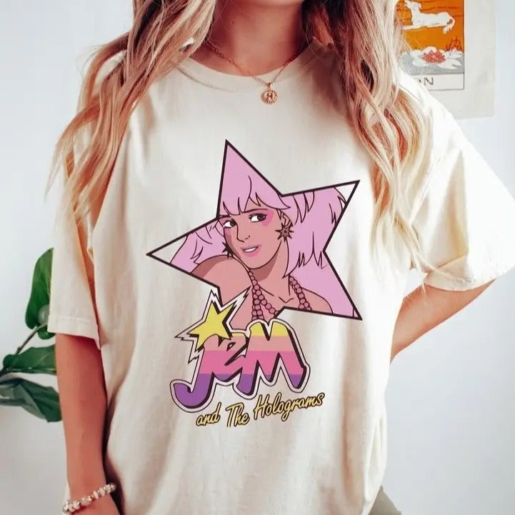 Comfort Colors Jem and The Holograms Shirt, 80s Nostalgia Good Vibes Shirt, Jem Holograms Tv Series Shirt Hoodie Sweatshirt