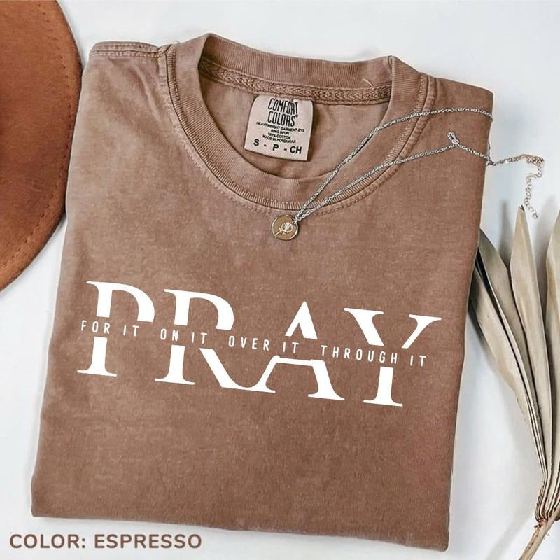 Comfort Colors Religious Shirt, Pray Shirt, Jesus Shirt, Bible Verses T-Shirt, Christian Tee, Religious Women Gift Tee...