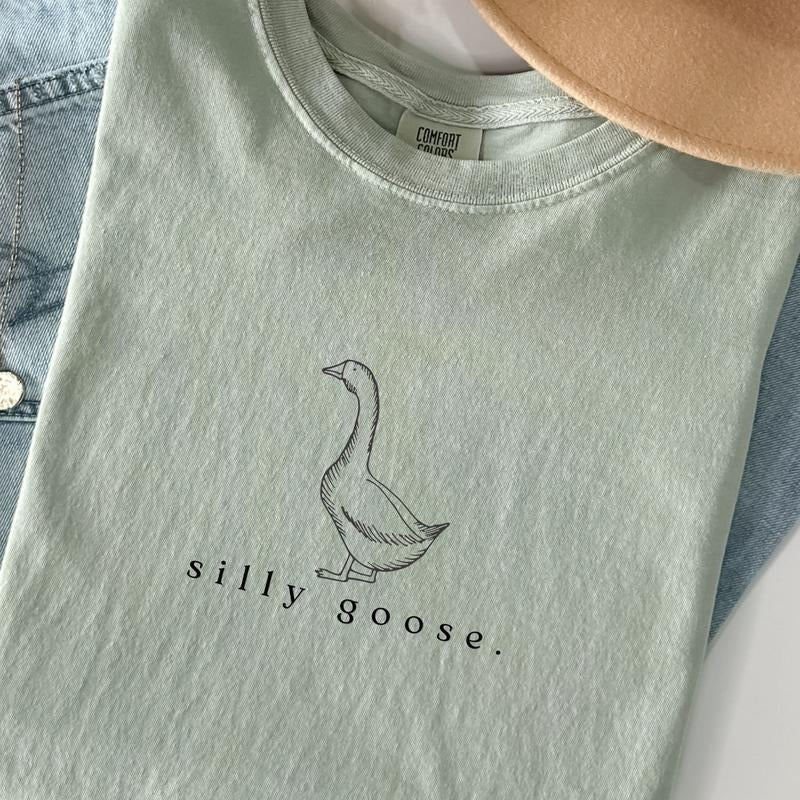 Comfort Colors Silly Goose Shirt, Silly Goose Vintage Farm Shirt, Cute Goose Shirt, Gifts for Farm Hoodie Sweatshirt