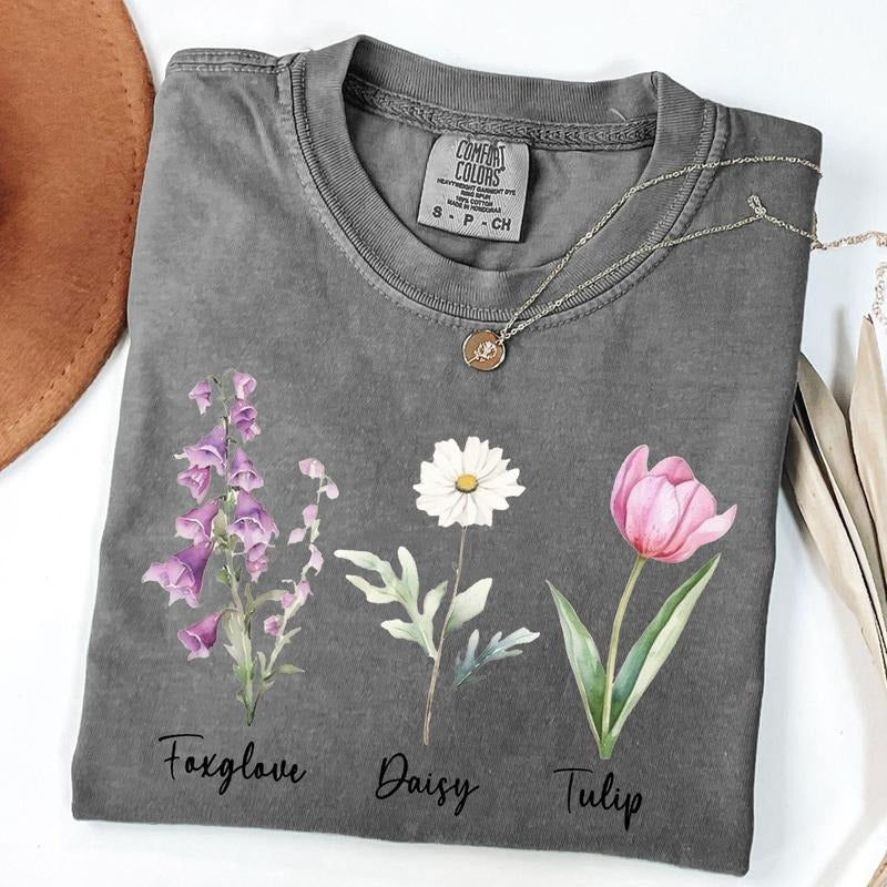 Comfort Colors Subtle FDT Shirt, Floral FDT Gift, Wildflowers T-Shirt, Daisy Shirt, Unisex T-Shirt Hoodie Sweatshirt