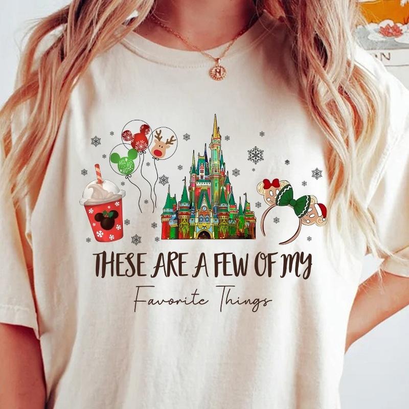 Comfort Colors These Are a Few of my Favorite Things Christmas T-shirt, Cute Christmas Gifts Hoodie Sweatshirt