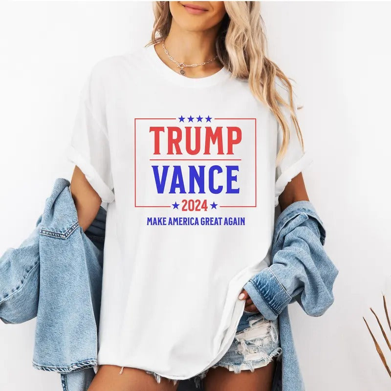 Comfort Colors Trump Vance 2024 Election Shirt, Trump Shirt, Trump 2024 Election Shirt, Vance VP Shirt, President Trump...