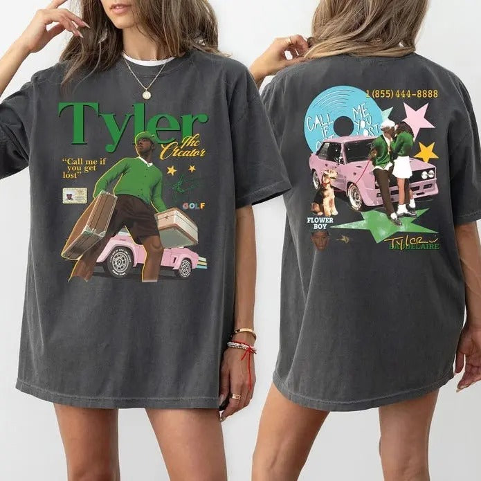Comfort Colors Tyler The Creator T Shirt, Call Me If You Get Lost Tour Fan Shirt, Tyler Tour Sweatshirt And Hoodie