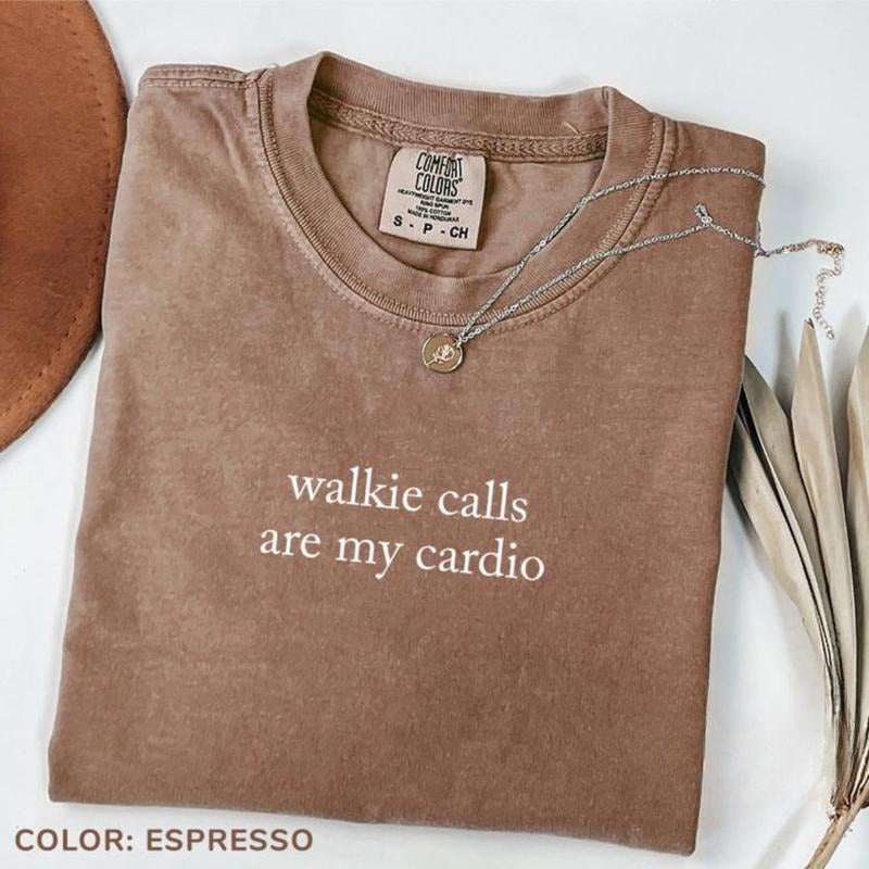 Comfort Colors Walkie Calls Are My Cardio TShirt, Special Education Teacher T-Shirt, School Psychologist Tê, Behavior...