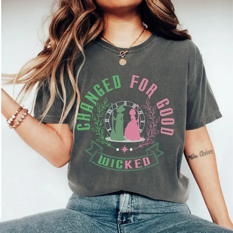 Comfort Colors Wicked Changed For Good Shirt, Defy Gravity Wicked the Musical Shirt, Wizard of Oz Fan Gift, Elphaba and...