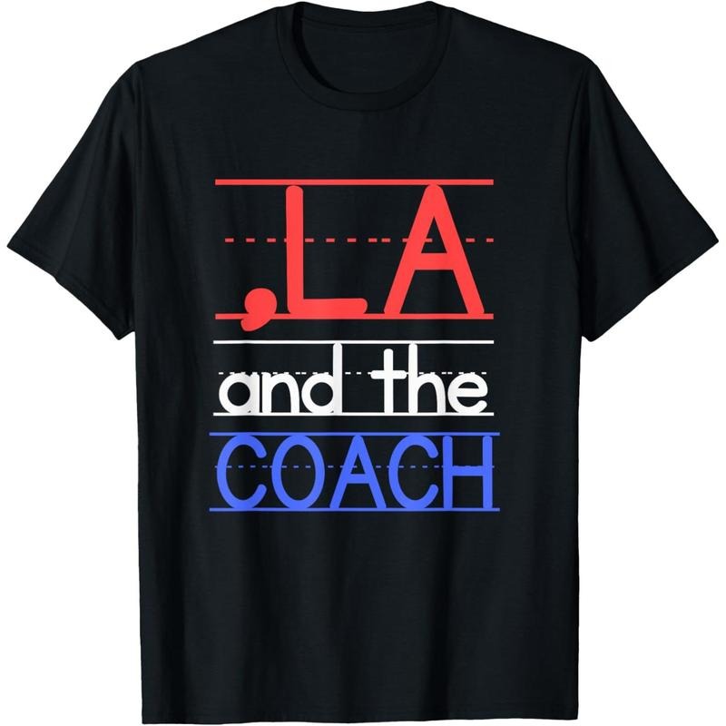 Comma La and the Coach Harris Walz 2024 Educators T-Shirt made in usa Hoodie Sweatshirt | PrintMintTees.com