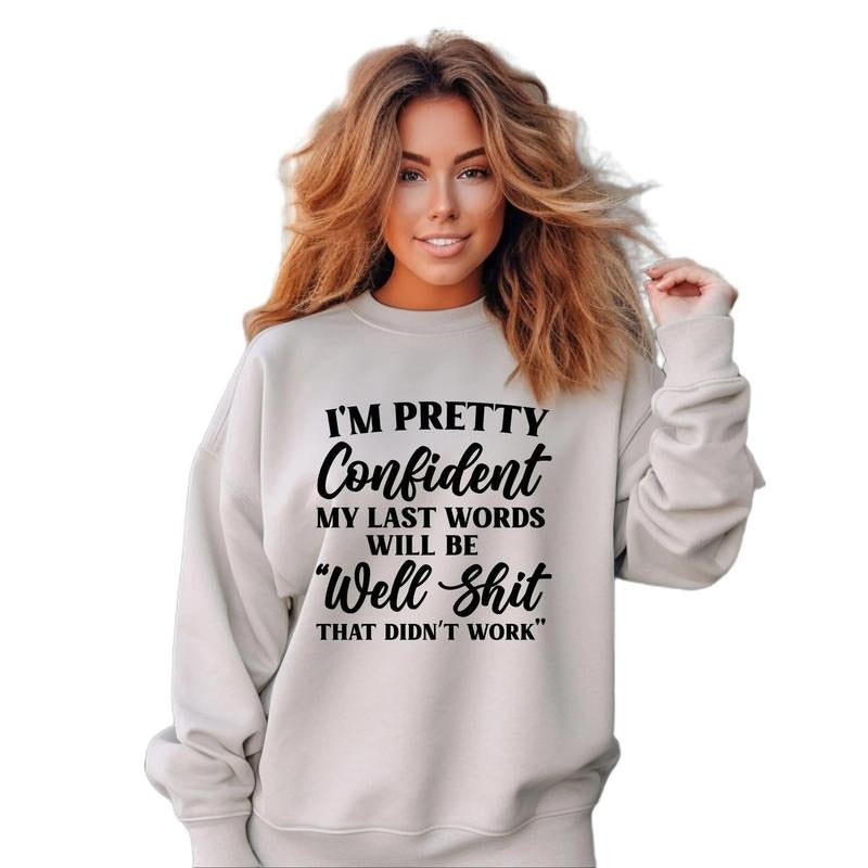 Confident Crewneck Sweatshirt Casual Fit T-Shirts, Hoodie | PrintMintTees.com