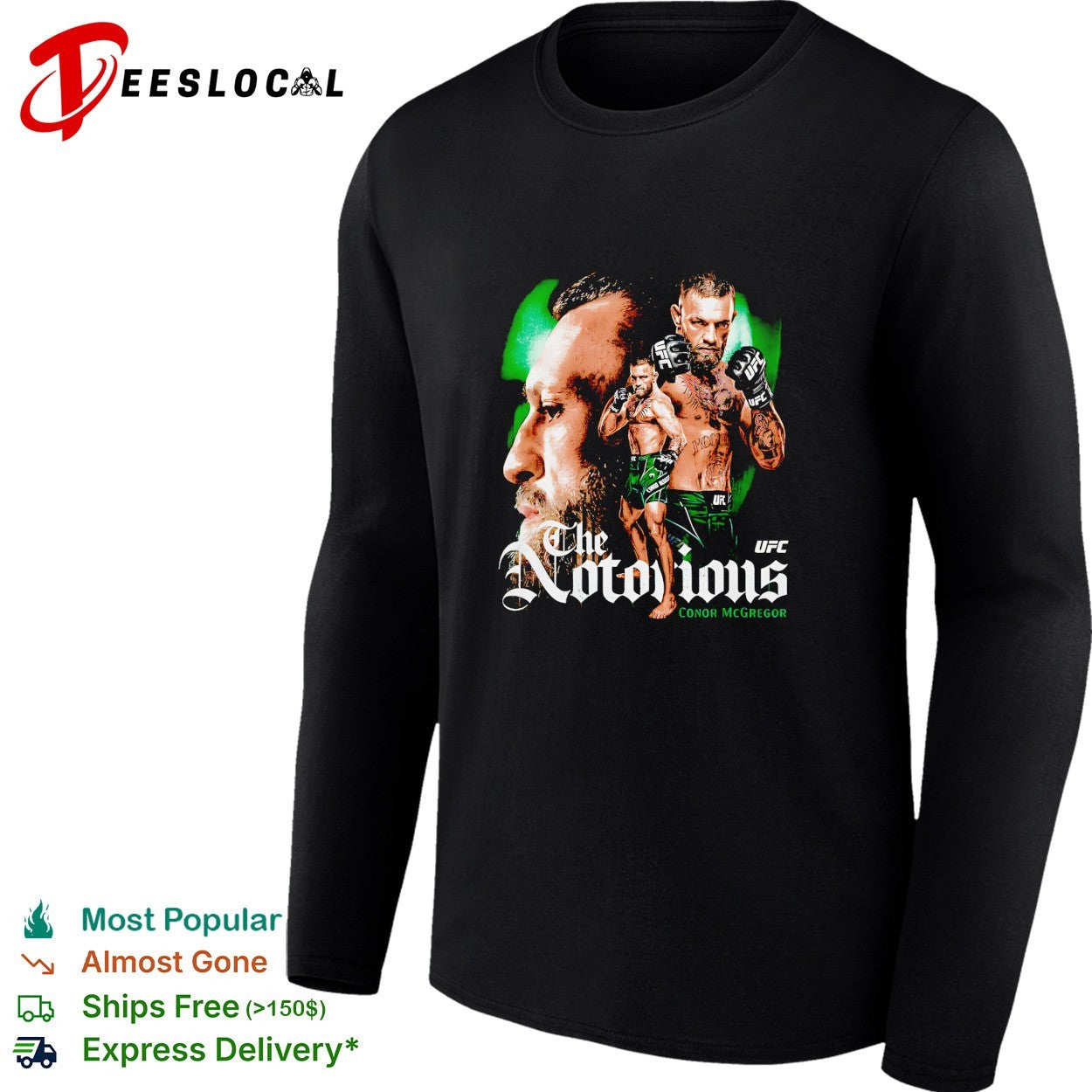 Conor McGregor punching the notorious shirt