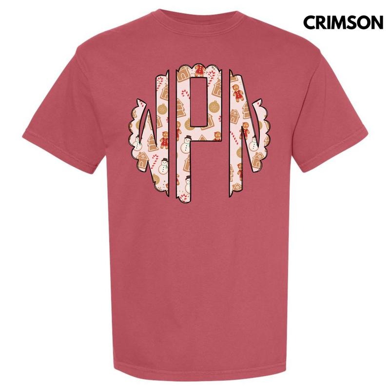 Cookie Monogram Comfort Colors 'NLB' T-Shirts, Hoodie, Sweatshirt