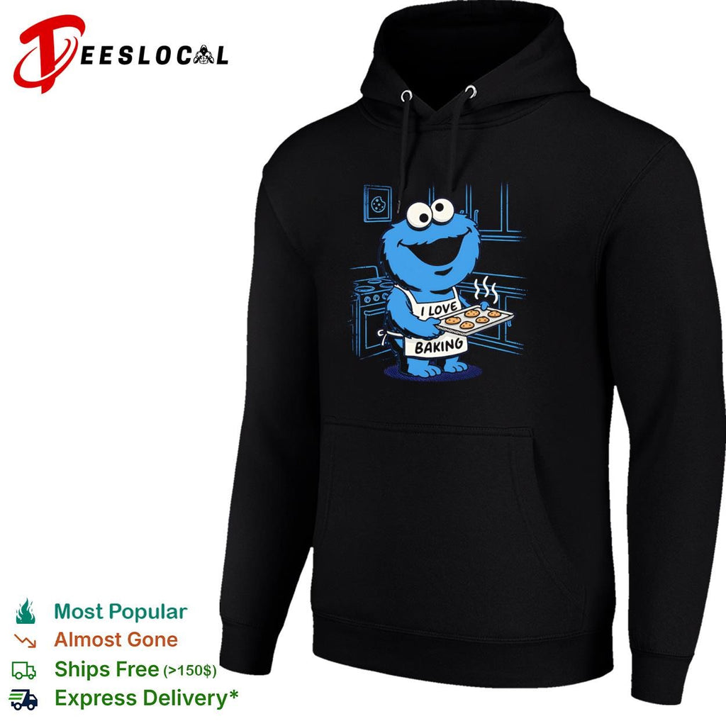 Cookie Monster I Love Baking shirt