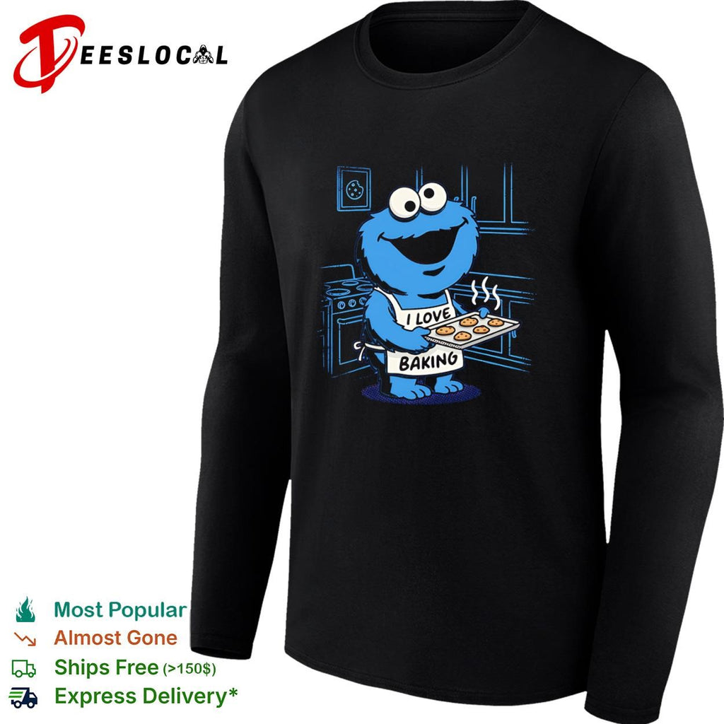 Cookie Monster I Love Baking shirt