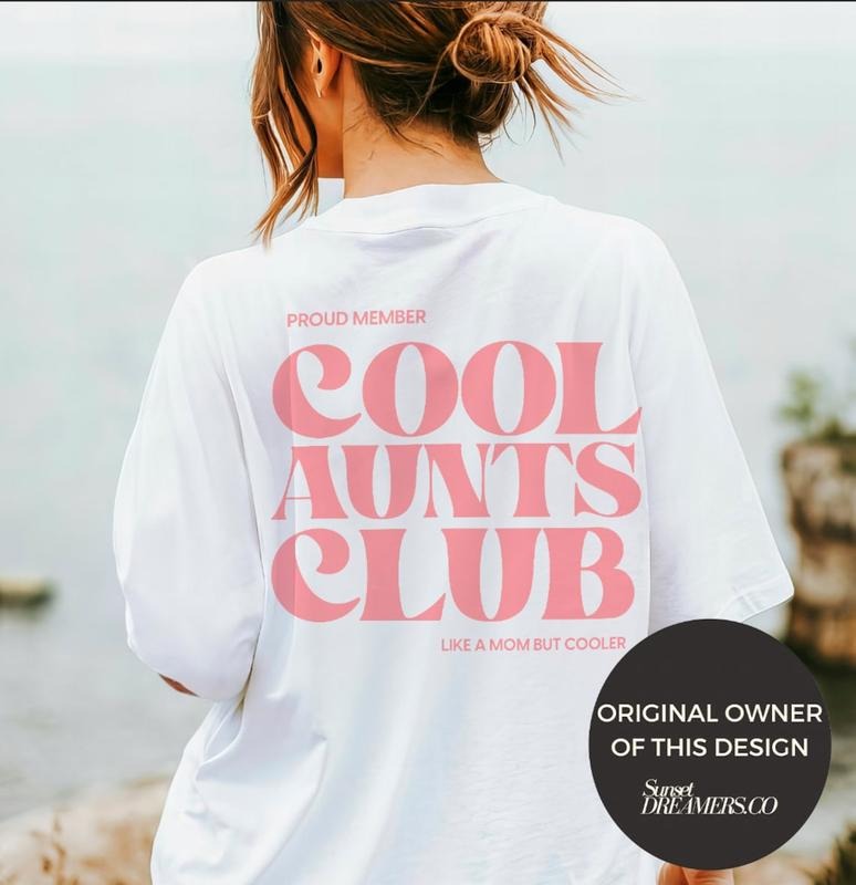 Cool Aunt t-shirt Cool Aunts Club Promoted To Aunt, Mother Day Shirt Hoodie Sweatshirt | PrintMintTees.com