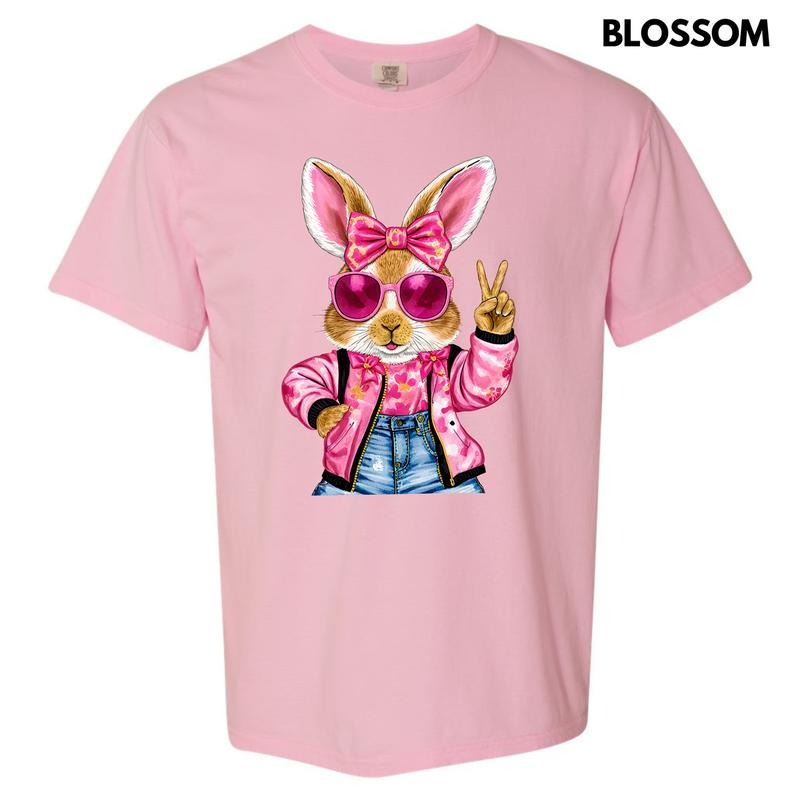 Cool Girl Bunny Comfort Colors T-Shirt 'NLB' Hoodie Sweatshirt | PrintMintTees.com