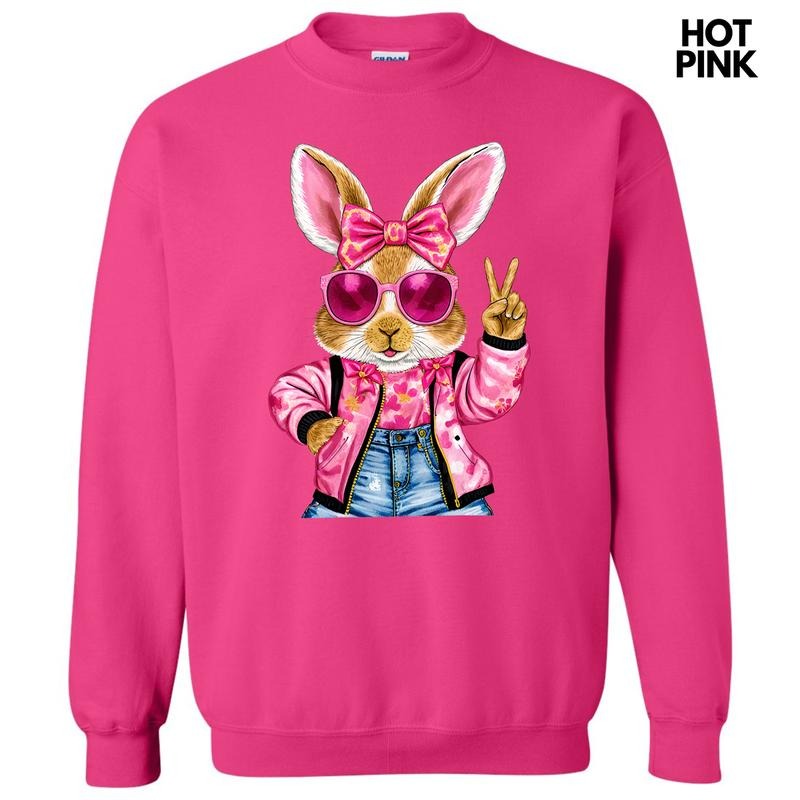 Cool Girl Bunny Sweatshirt 'NLB' Shirt Hoodie | PrintMintTees.com