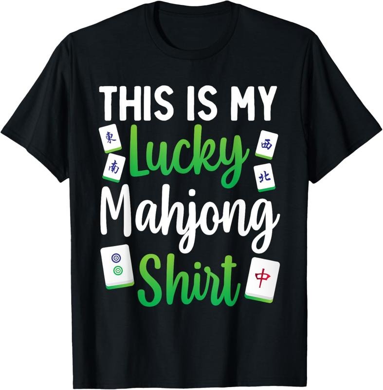 Cool Mahjong Design For Men Women Tile Game Mahjong Player T-Shirt Hoodie, Sweatshirt | PrintMintTees.com