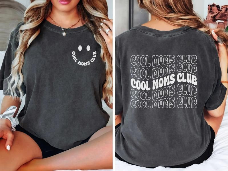Cool Moms Club Tee Shirt, Cool Mom Sweatshirt, Best Mom Shirt, Mom Life T-Shirt, Retro Mama Tee Shirt, Mommy Shirt, Gift...
