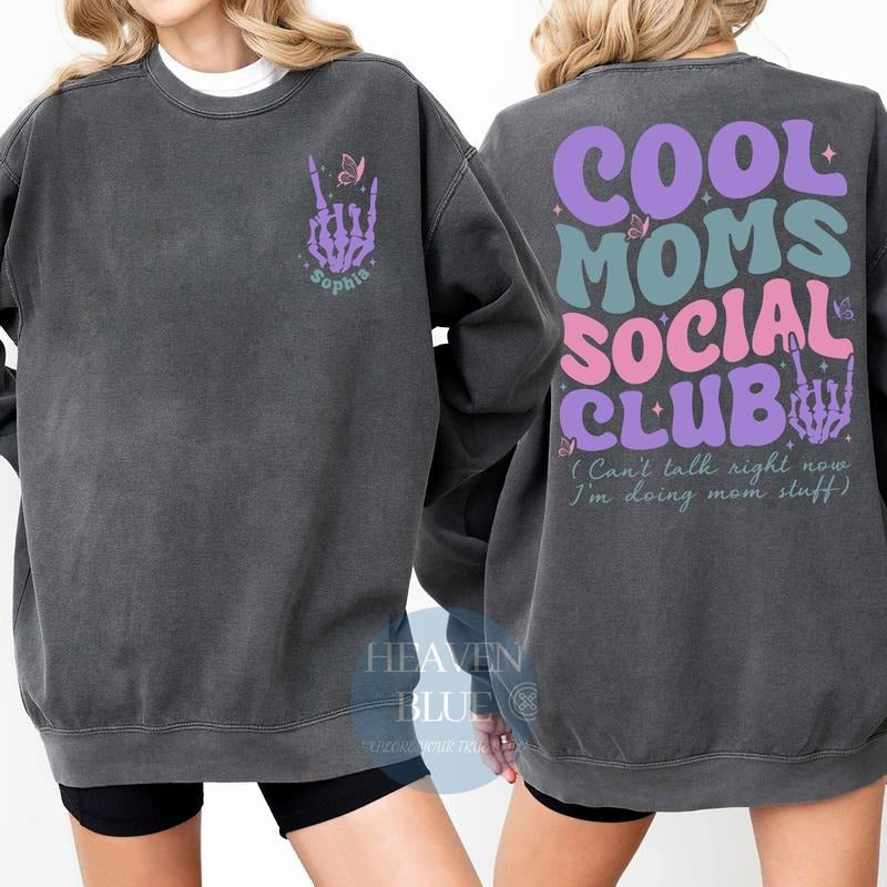 Cool Moms Social Club Shirt Mama Shirt Mom Shirt Rocker Mom Gifts Mothers Day Shirt Mothers Day Gift Mom Life Motherhood...