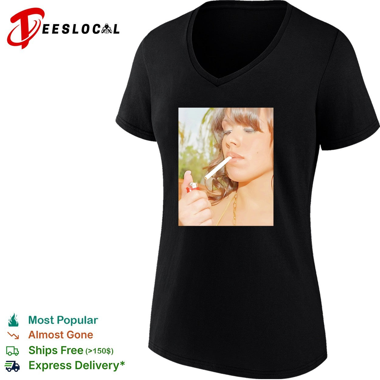 Cool Sienna west smoking retro shirt