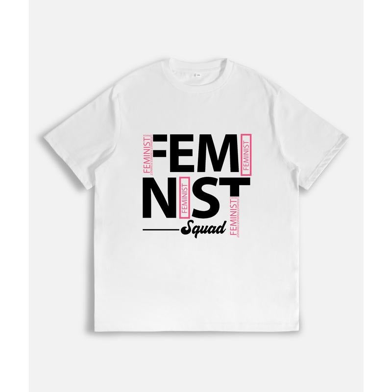Cool T - Shirt for Feminist Groups: "Feminist Squad" style 02 Hoodie Sweatshirt | PrintMintTees.com