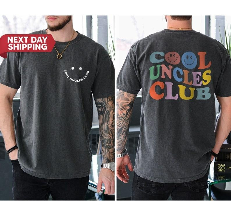 Cool Uncles Club Shirt for Men, Pregnancy Announcement Shirt for Uncle, Christmas Gifts for Uncle, Cool Uncle Shirt Gift...