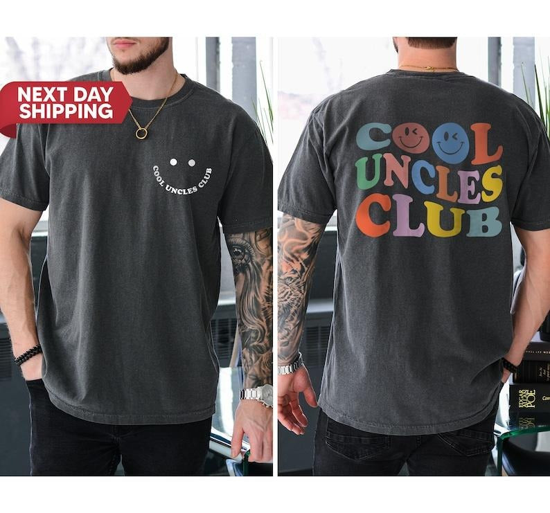 Cool Uncles Club Shirt for Men, Pregnancy Announcement Shirt for Uncle, Christmas Gifts for Uncle, Cool Uncle Shirt Gift...