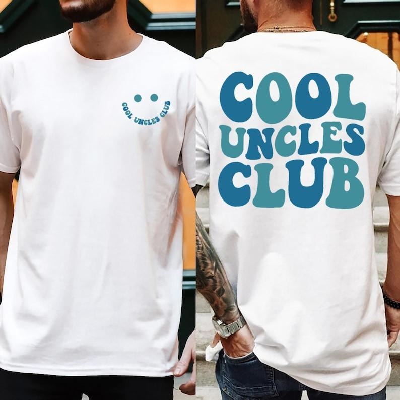 Cool Uncles Club Shirt for Men,Uncle Shirt, Pregnancy Announcement Shirt for Uncle, Cool Uncle Shirt for New Uncle...
