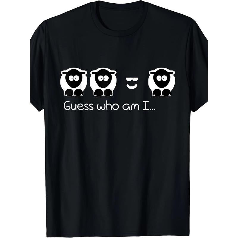 Cool who irony T-shirt Black Sheep Family men's T-shirt Made in USA Hoodie Sweatshirt | PrintMintTees.com