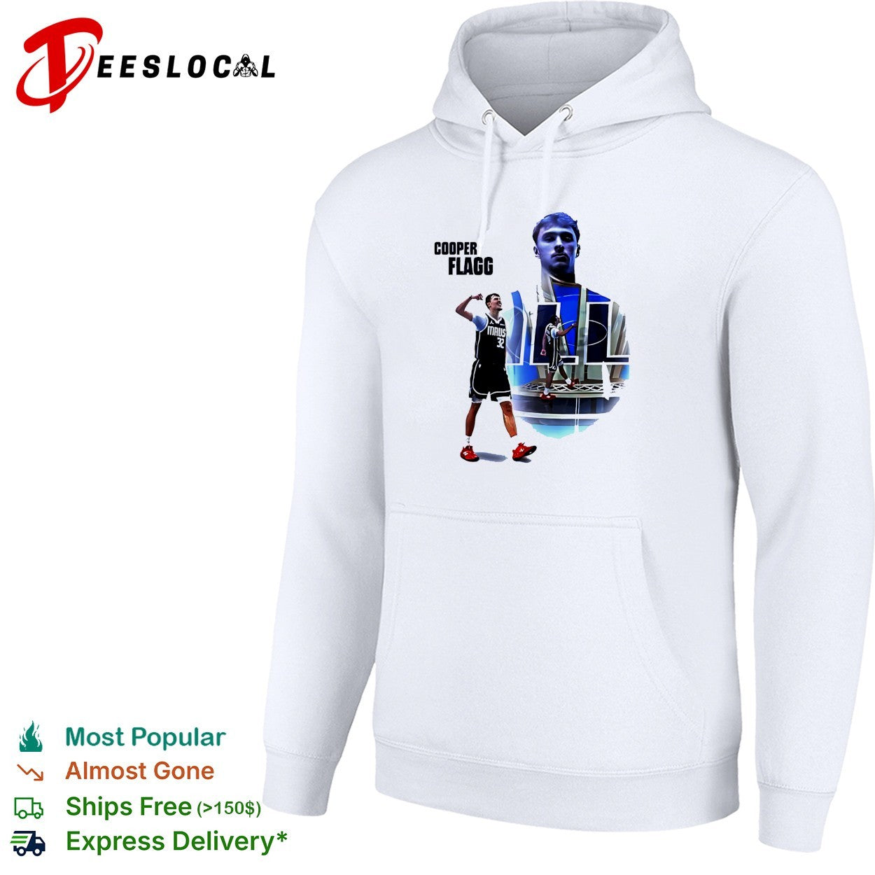 Cooper Flagg Dallas Mavericks jersey NBA Rookie of the Year shirt