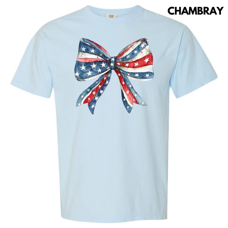 Coquette American Bow Comfort Colors T-Shirt Hoodie Sweatshirt | PrintMintTees.com