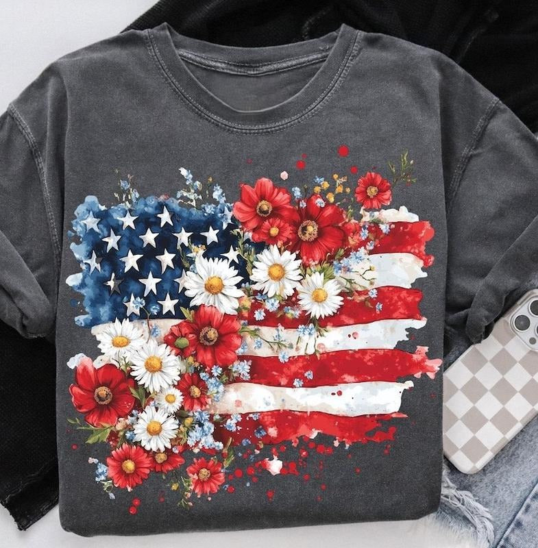 Coquette American Girl Tshirt, Coquette Bow Shirt, 4th of July Tee, Freedom, American Flag 4th of July Shirt Hoodie...