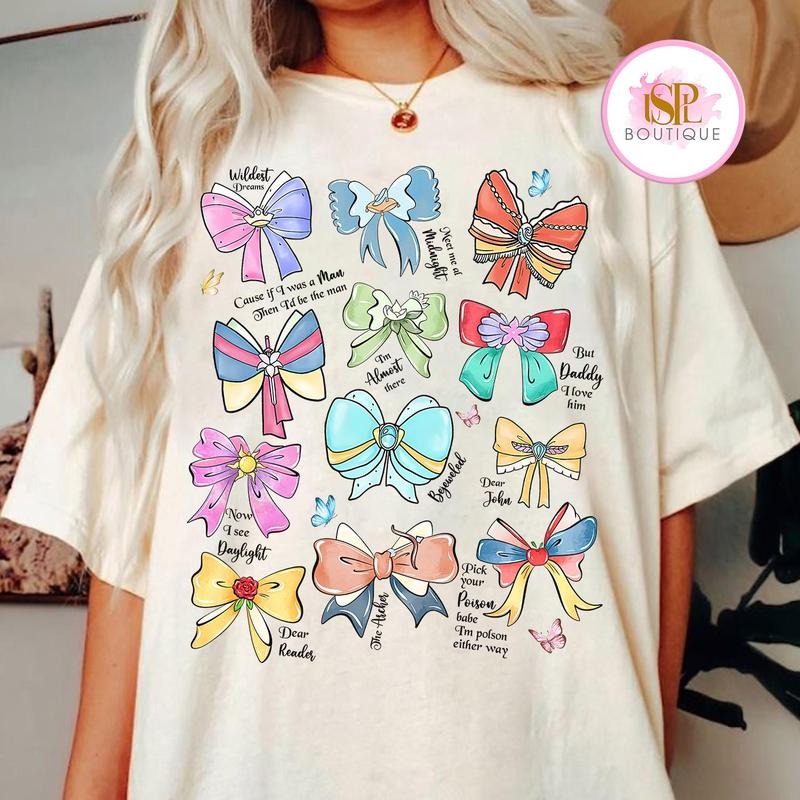 Coquette Bows Watercolor Princess Shirt, My Princess Song Lyrics Signature Shirt Trending Funny Quote Shirt Hoodie Sweatshirt