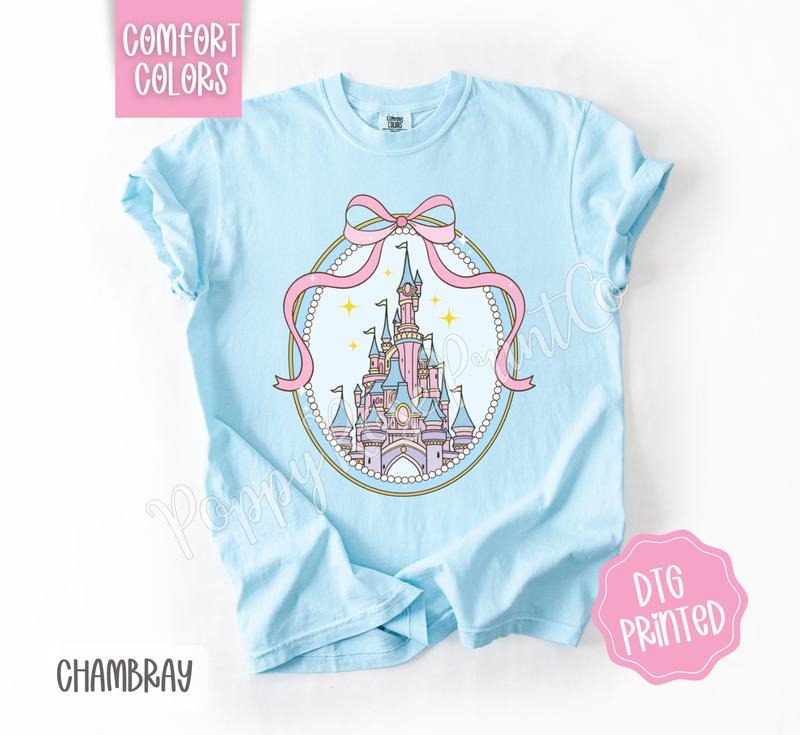 Coquette Castle Shirt Comfort Colors Cute Girly Her T-Shirts, Hoodie, Sweatshirt