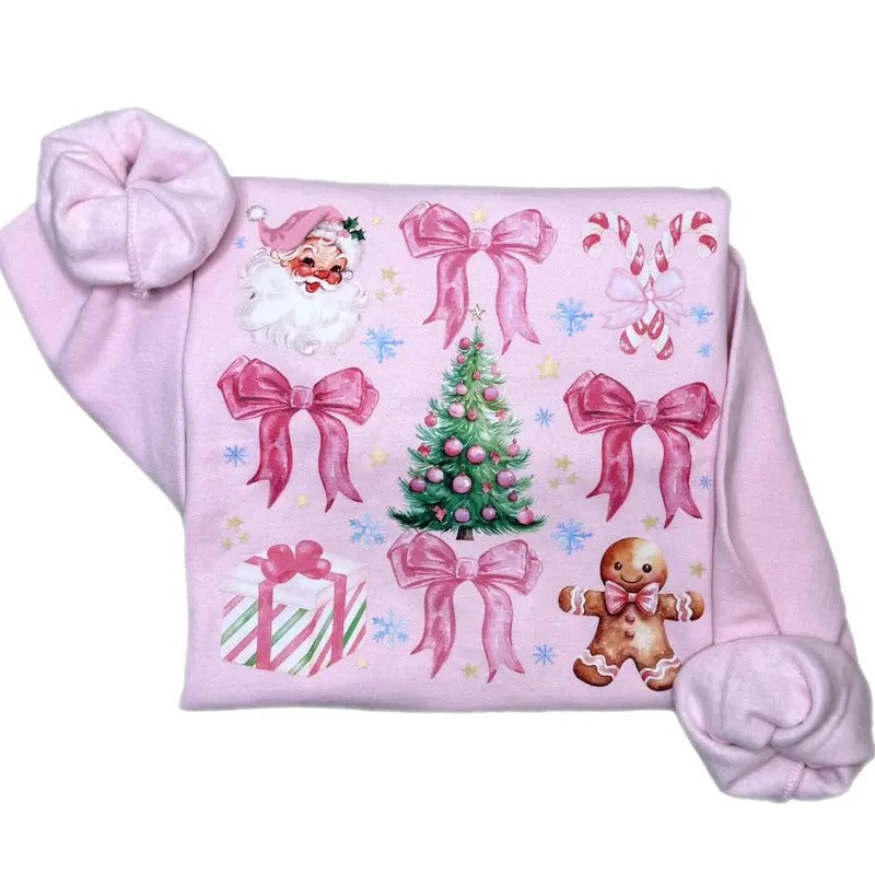 Coquette Christmas Crewneck Sweatshirt Shirt Hoodie | PrintMintTees.com