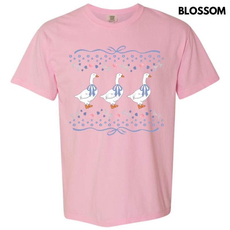 Coquette Geese Comfort Colors T-Shirt Hoodie Sweatshirt | PrintMintTees.com